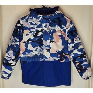 Vintage KIds Youth Kappa Blue Camouflage Cammo Jacket Born In Italy 140/64